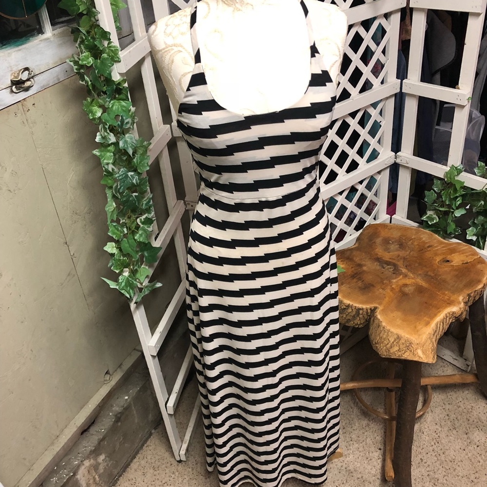 Millibon Electric Stripe Maxi Dress